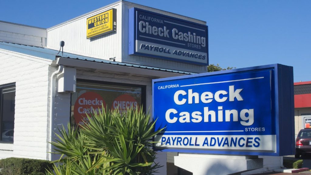 What are check-cashing services?